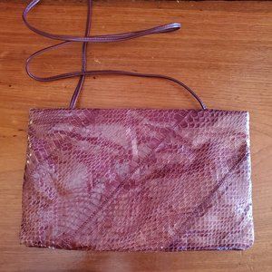 Ronay Snakeskin Shoulder/Clutch